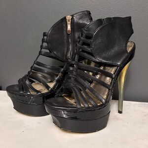 Bebe Vintage Y2K Black Platform Heels